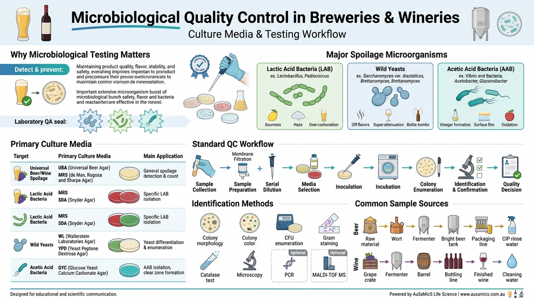 Microbiological Quality Control in Breweries & Wineries