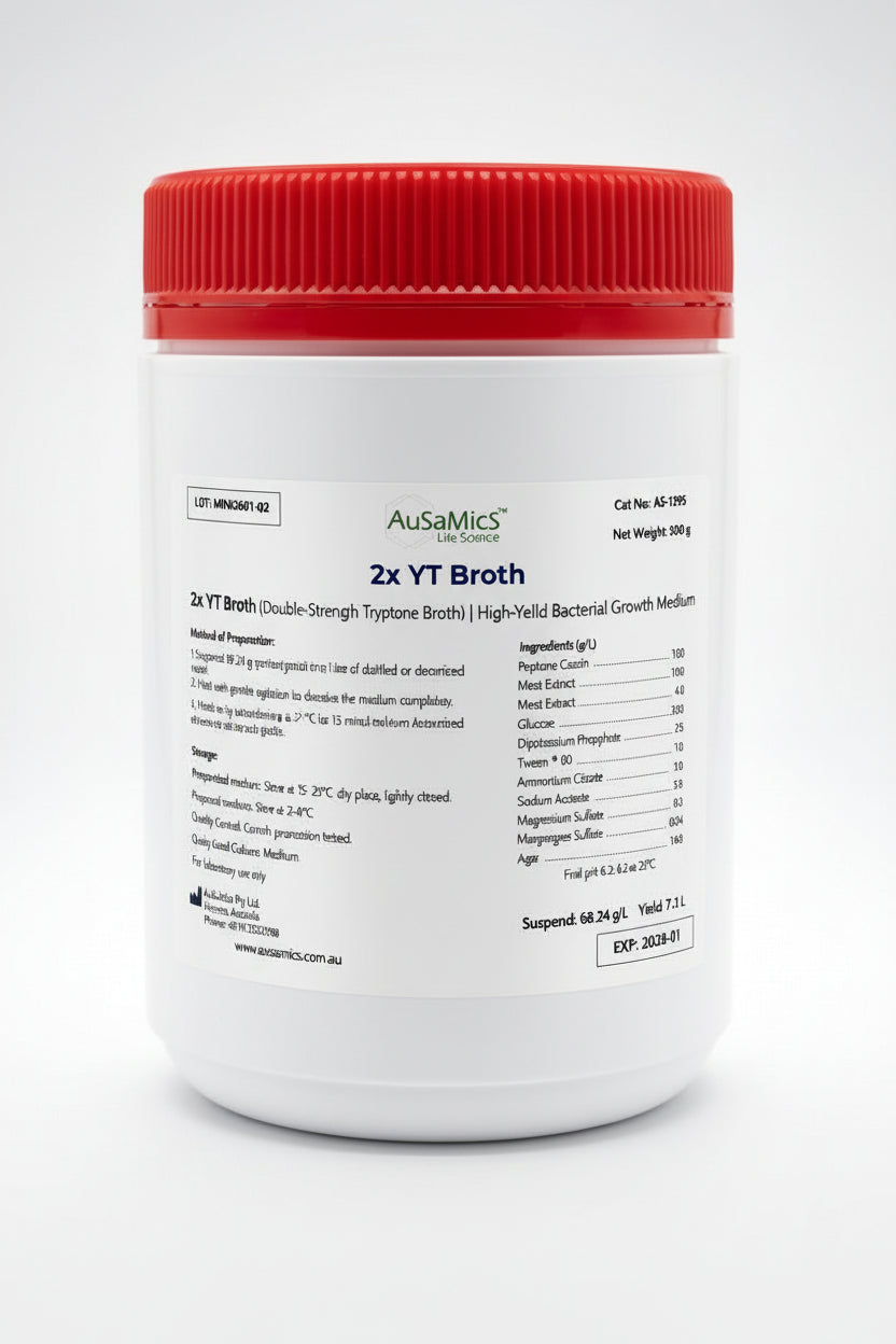 2× YT Broth (Double-Strength Yeast Tryptone Broth) | High-Yield Bacterial Growth Medium
