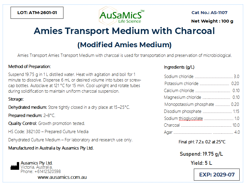 Amies_Charcoal_Transport_with_Charcoal Amies Transport Medium with Charcoal