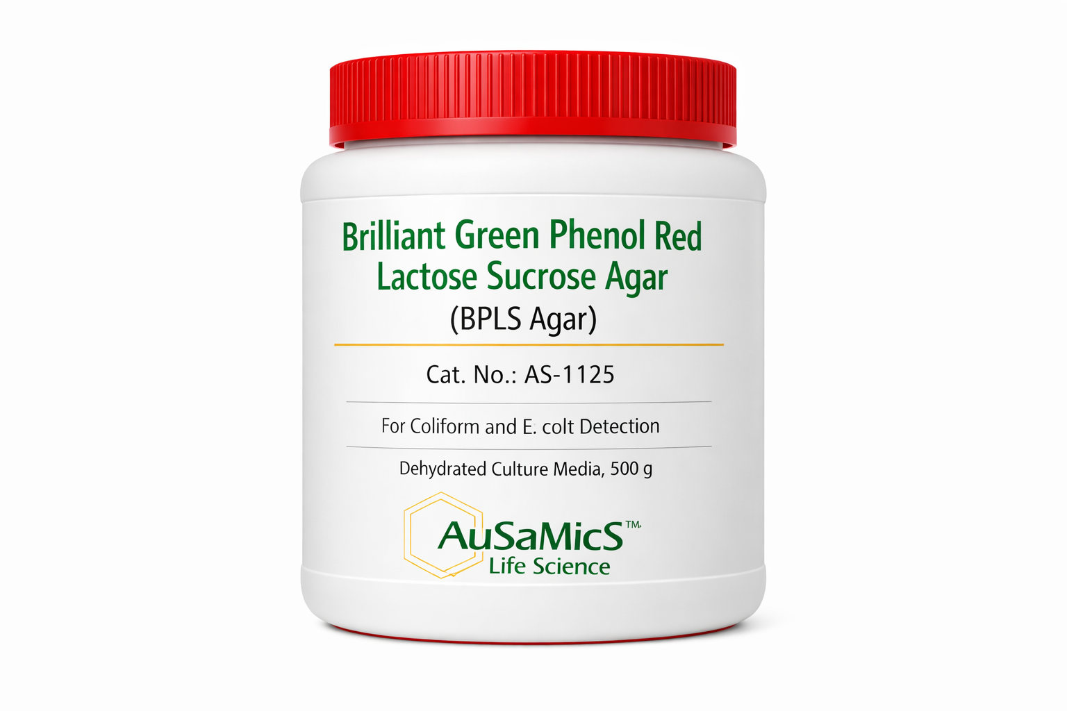 Ausamics AS-1147 BPLS Agar dehydrated culture media - 500g laboratory grade.