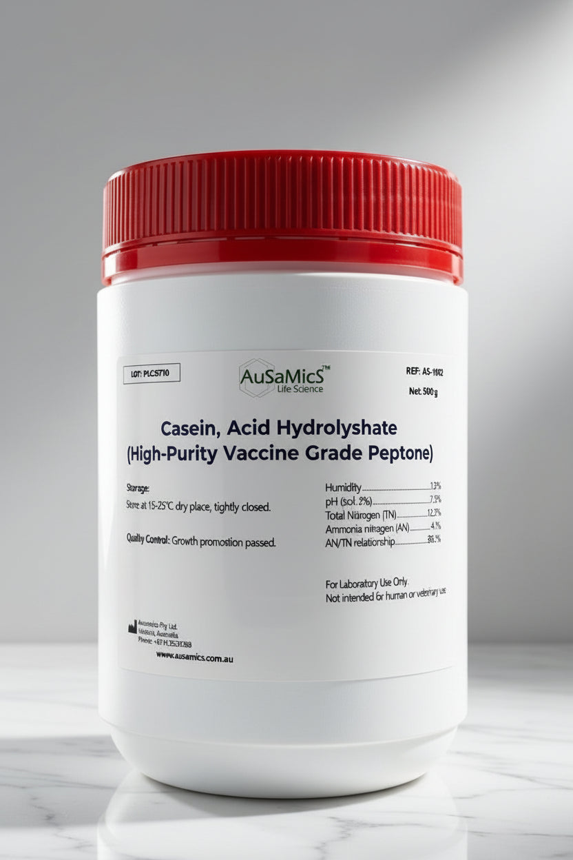 Casein, Acid Hydrolysate (AS-1169) | High-Purity Vaccine Grade Peptone
Ausamics