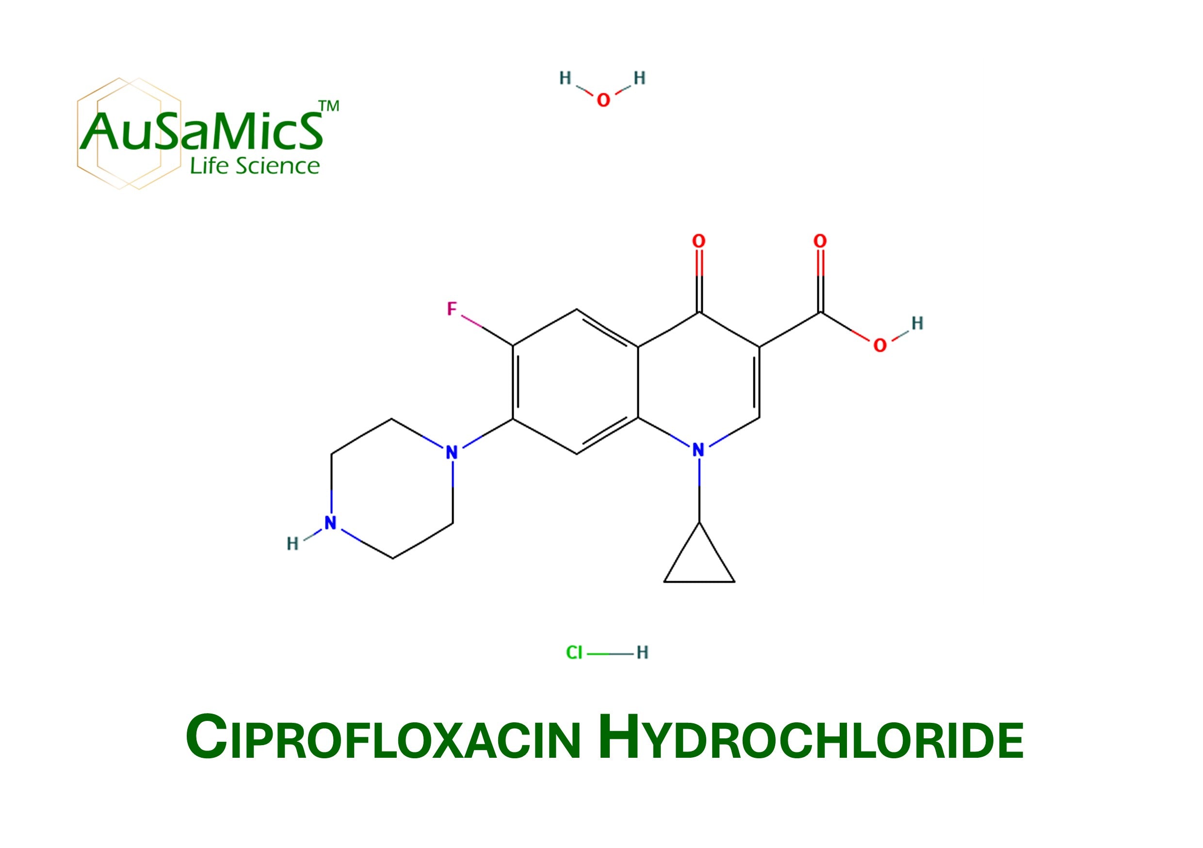 Ciprofloxacin Hydrochloride | Fluoroquinolone Antibiotic Research Reagent