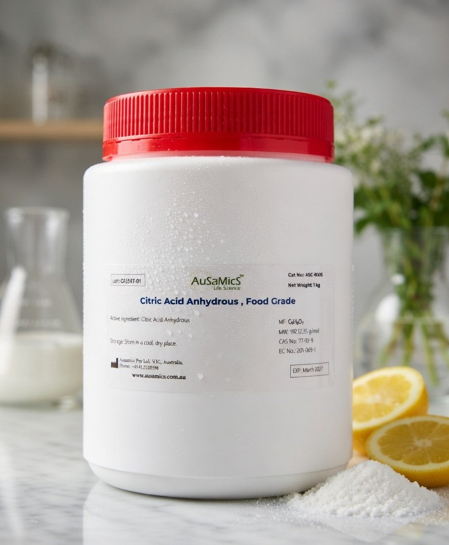 Citric Acid Anhydrous food grade powder E330 white crystalline powder