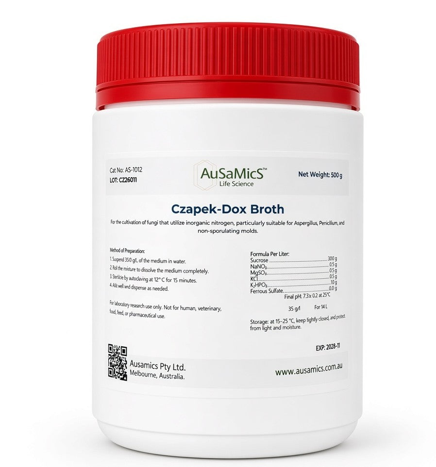 Czapek-Dox Broth
Semi-Synthetic Liquid Medium for Cultivation of Fungi
Catalog Number: AS-1189