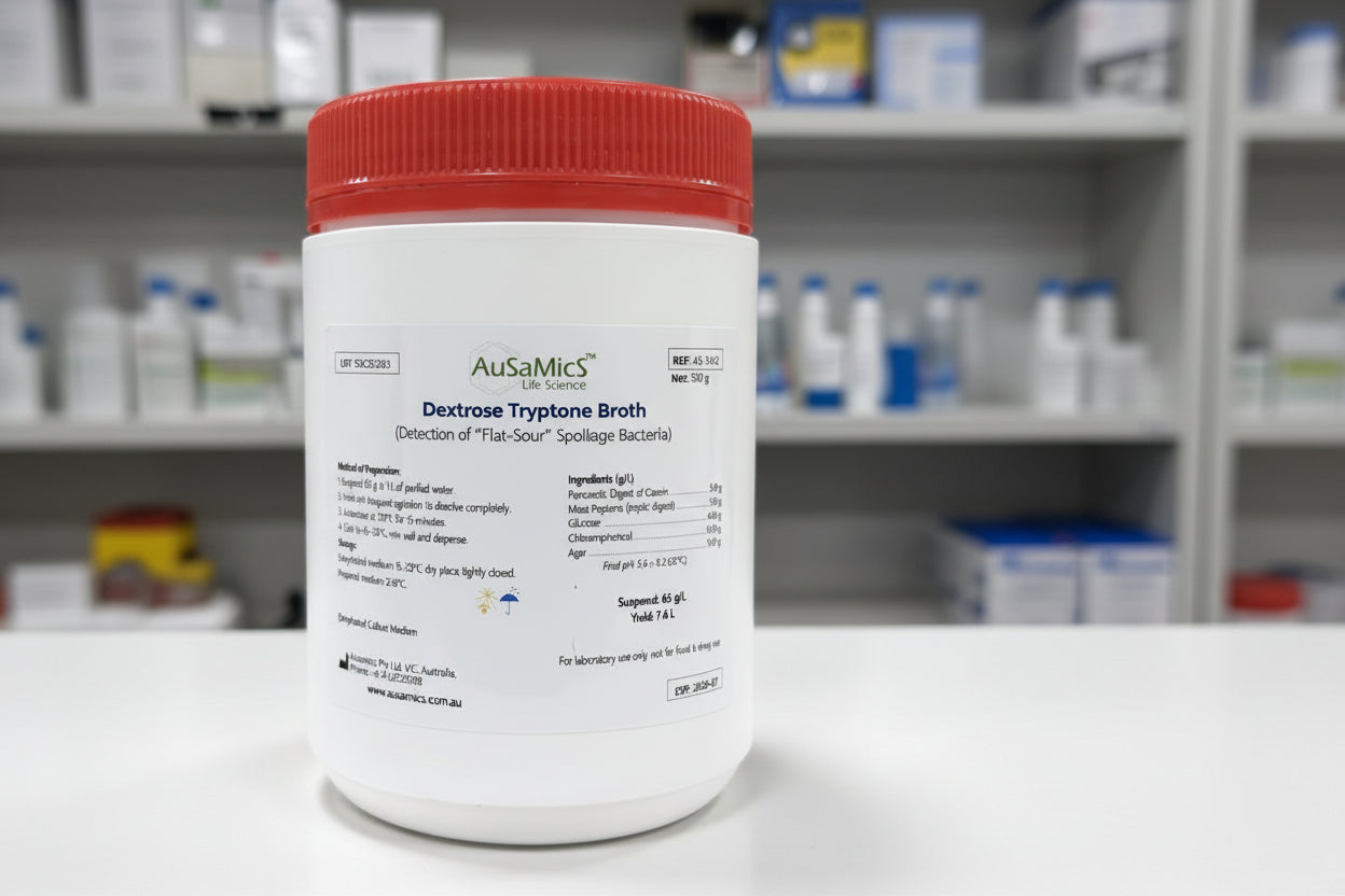 Dextrose tryptone broth bottle
