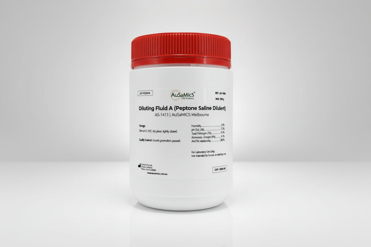 Diluting Fluid A (Peptone Saline Diluent) | AS-1413 | AuSaMicS Melbourne