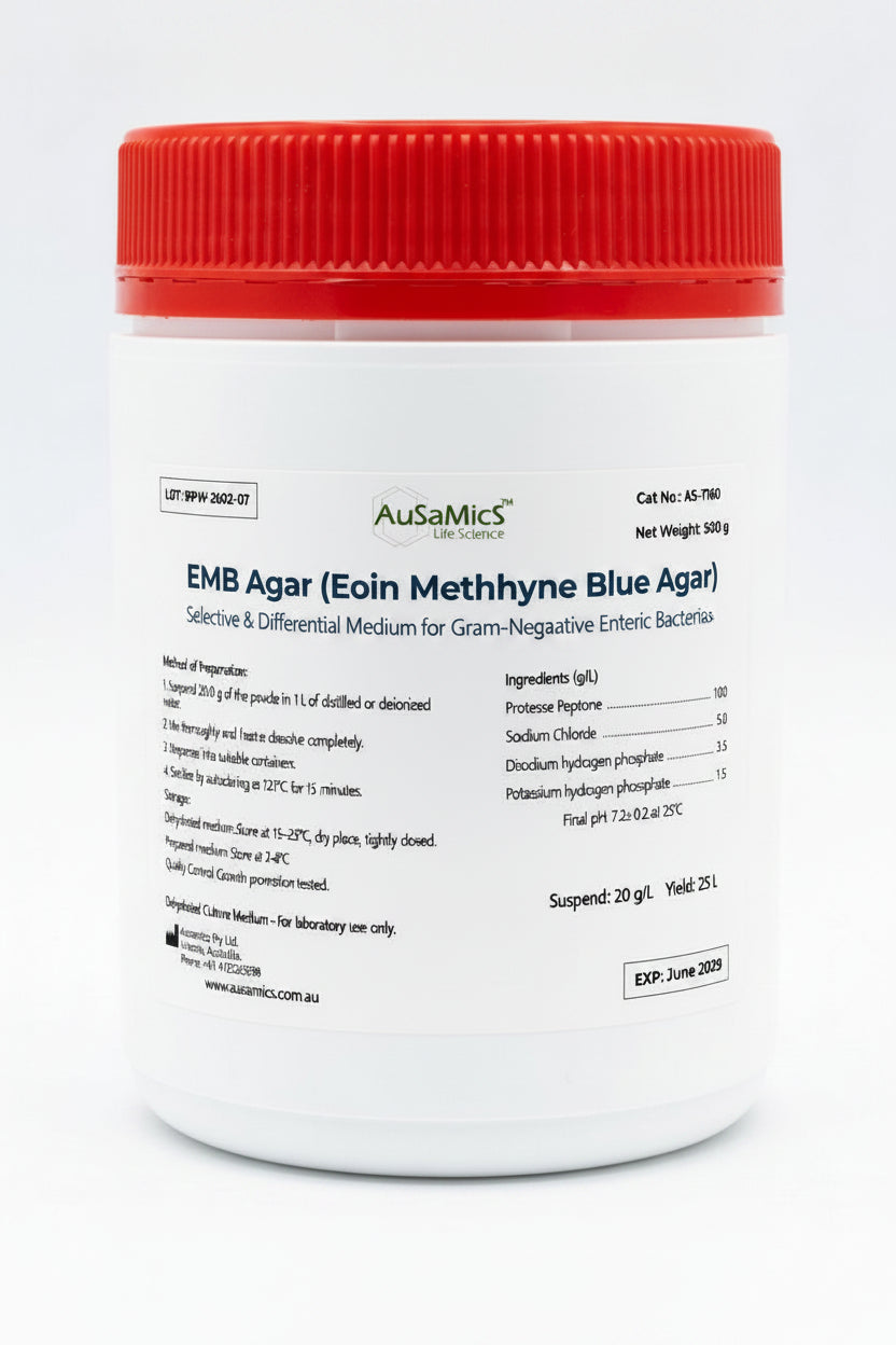 EMB Agar — Eosin Methylene Blue Agar

Selective Differential Medium for Gram-Negative Enteric Bacteria