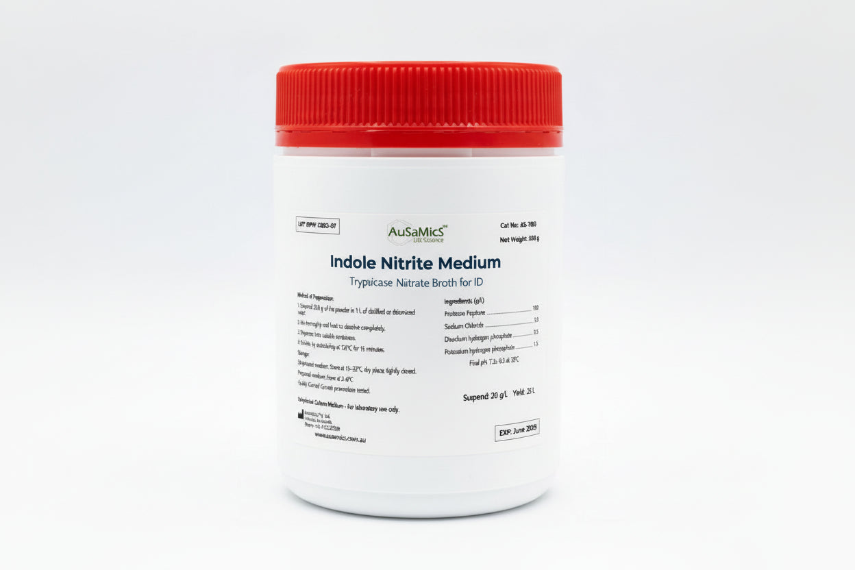 Indole Nitrite Medium
Trypticase Nitrate Broth for ID