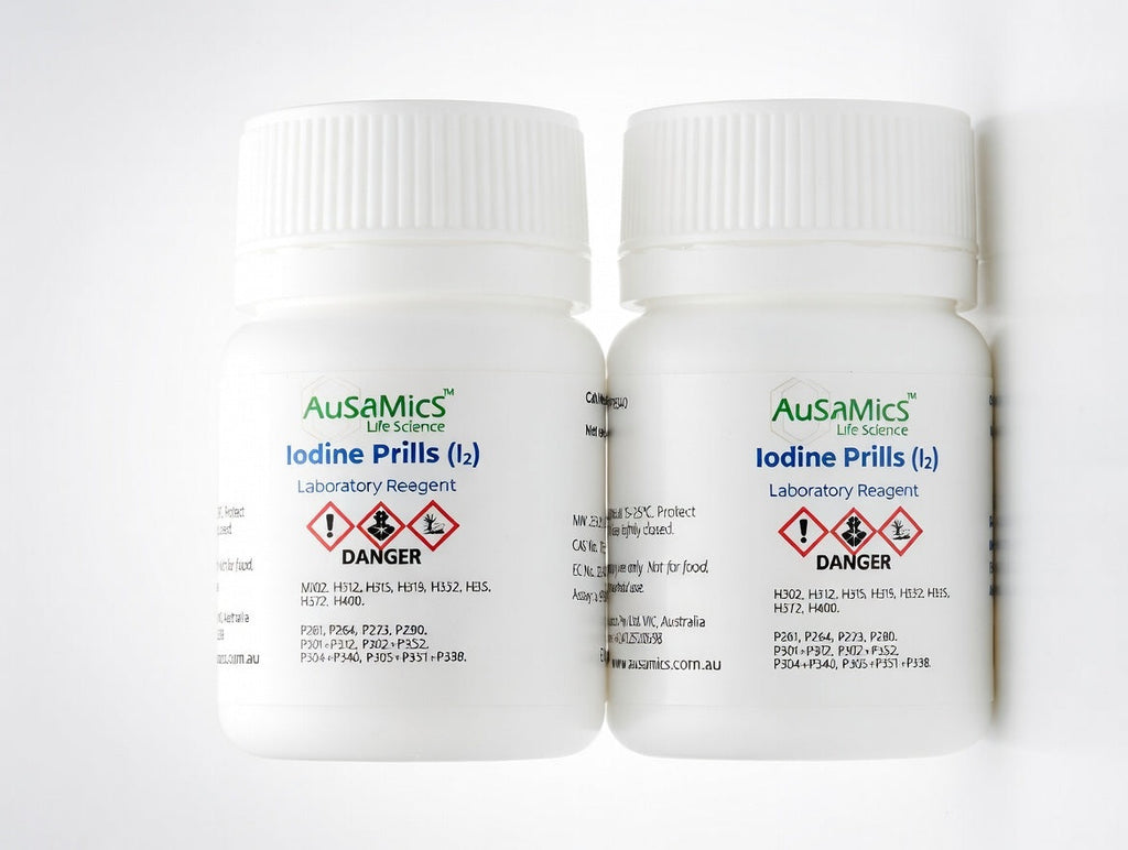 Iodine Prills (≥99.8% Purity) | Elemental Iodine I₂ | Laboratory Grade
