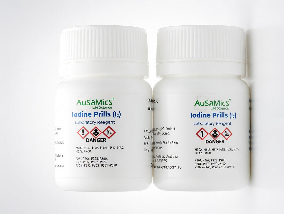 Iodine Prills (≥99.8% Purity) | Elemental Iodine I₂ | Laboratory Grade