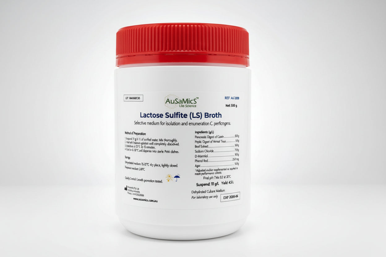  Lactose Sulfite (LS) Broth  (Selective Medium for C. perfringens)