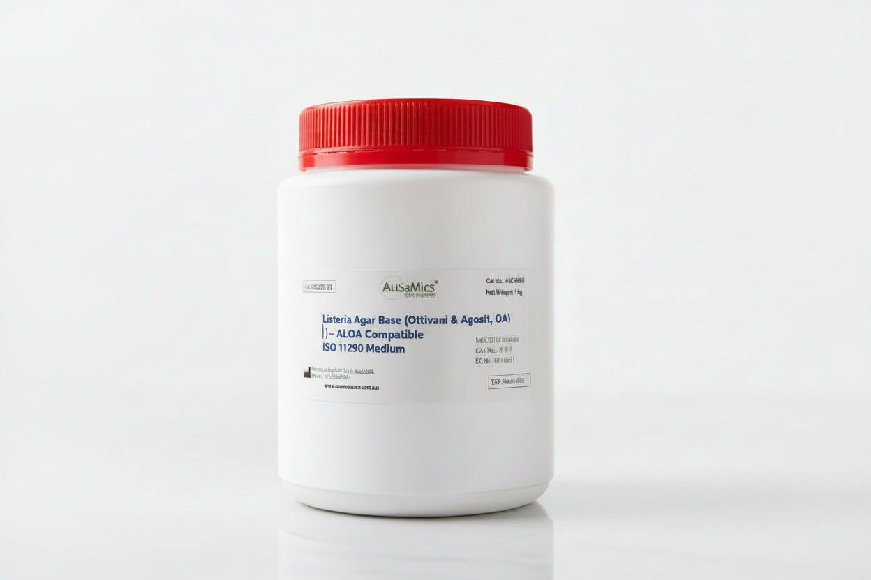 Listeria Agar Base (Ottaviani & Agosti, O&A) – ALOA Compatible ISO 11290 Medium