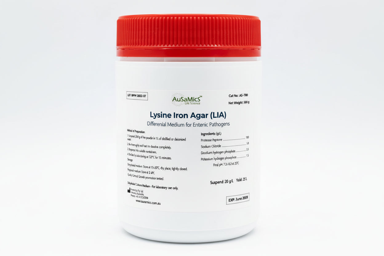 Lysine Iron Agar (LIA) | Differential Medium for Enteric Pathogens | AS-1279 Ausamics