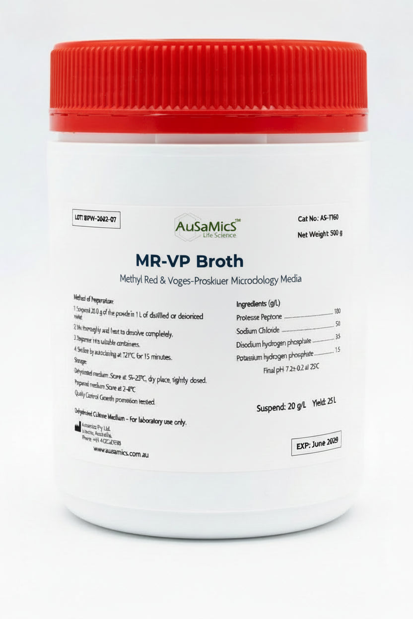 MR-VP Broth (AS-1297) | Methyl Red & Voges-Proskauer Microbiology Media Ausamics