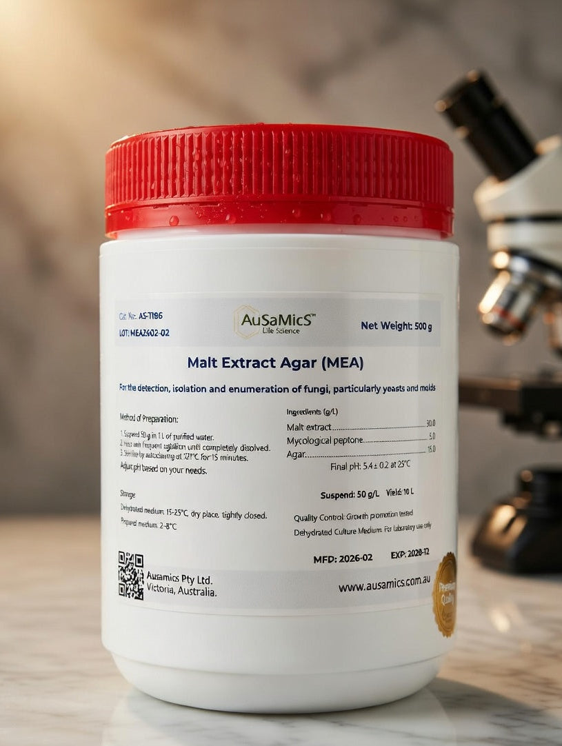 Malt Extract Agar (MEA) – Fungal Culture Medium for Yeasts & Moulds