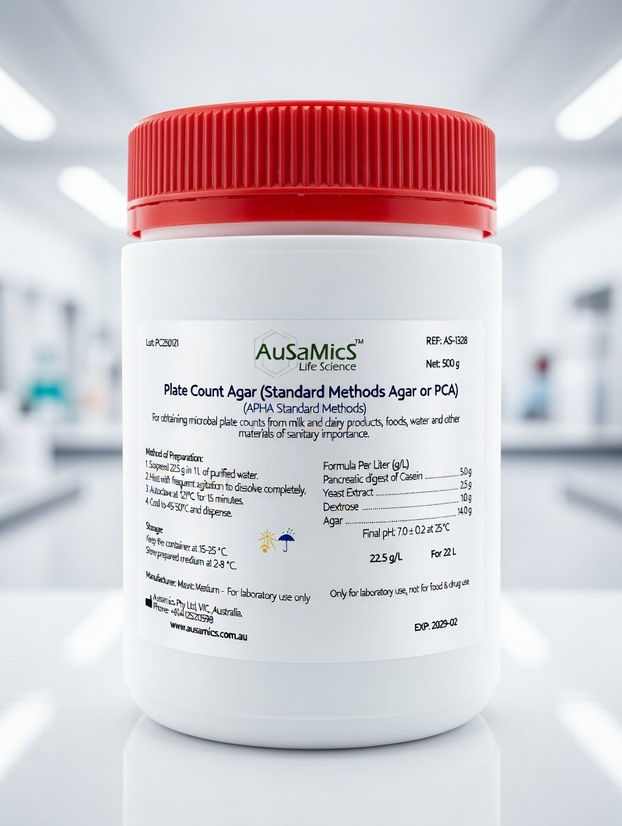 Plate Count Agar PCA dehydrated microbiological culture medium powder for total aerobic microbial count