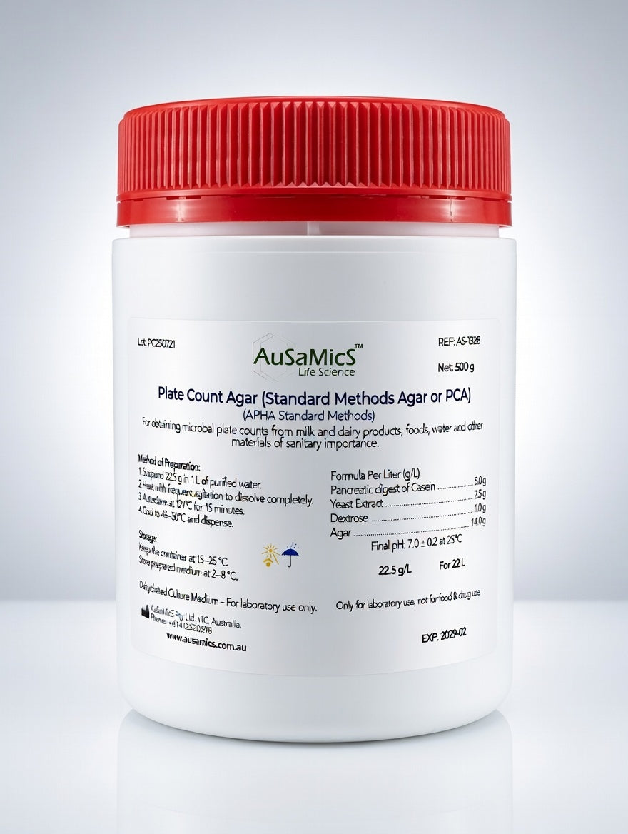 Plate Count Agar PCA dehydrated microbiological culture medium powder for total aerobic microbial count 