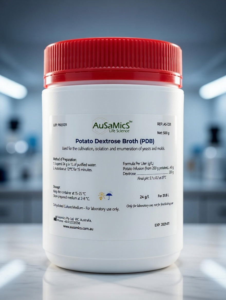 High-quality Potato Dextrose Broth (PDB) for cultivation of yeasts and molds. Microbiology grade dehydrated medium. Consistent performance. COA available.