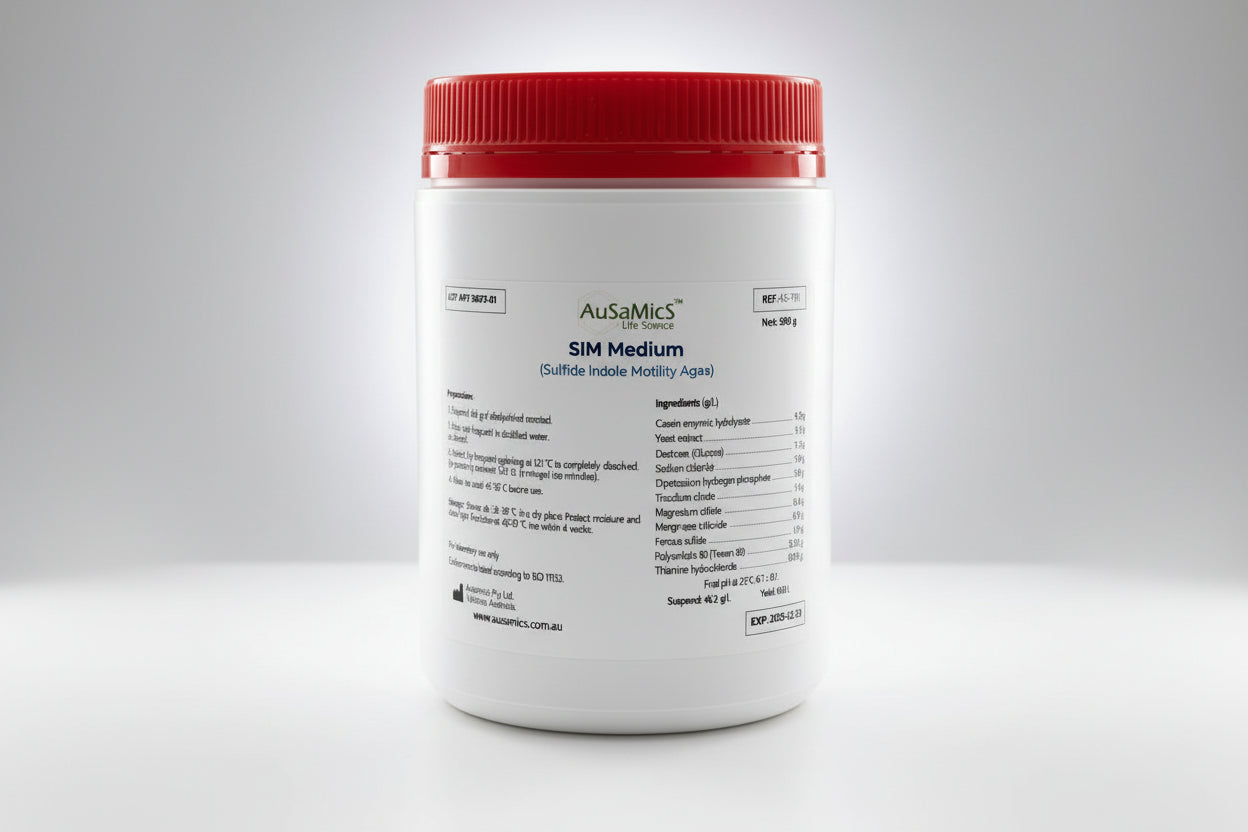 SIM Medium | AS-1347 | Sulfide Indole Motility Agar | AuSaMicS