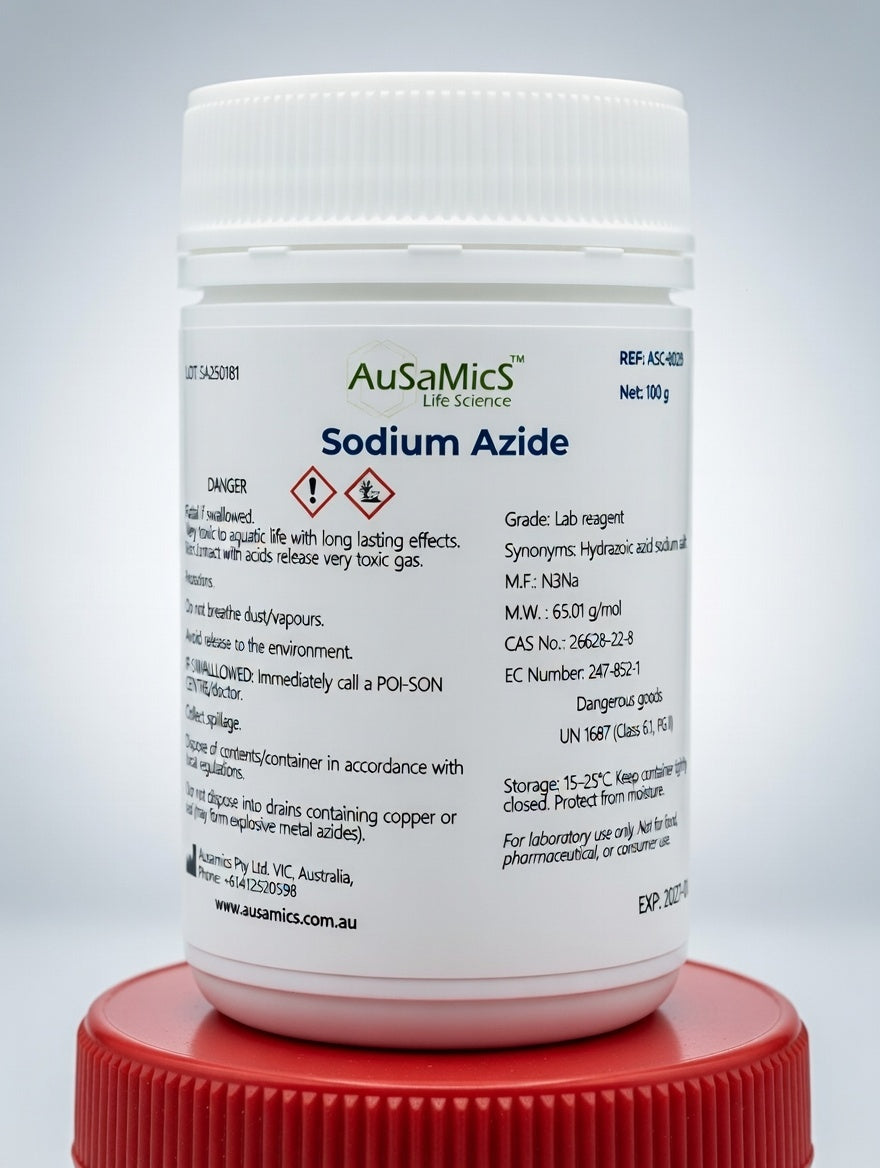 Sodium Azide Powder | CAS 26628-22-8 | Analytical & Laboratory Reagent