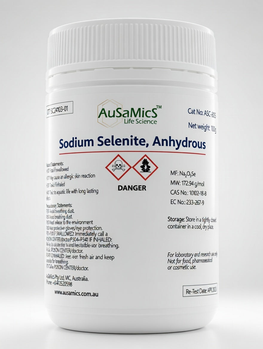 Sodium selenite powder inorganic selenium compound laboratory grade reagent