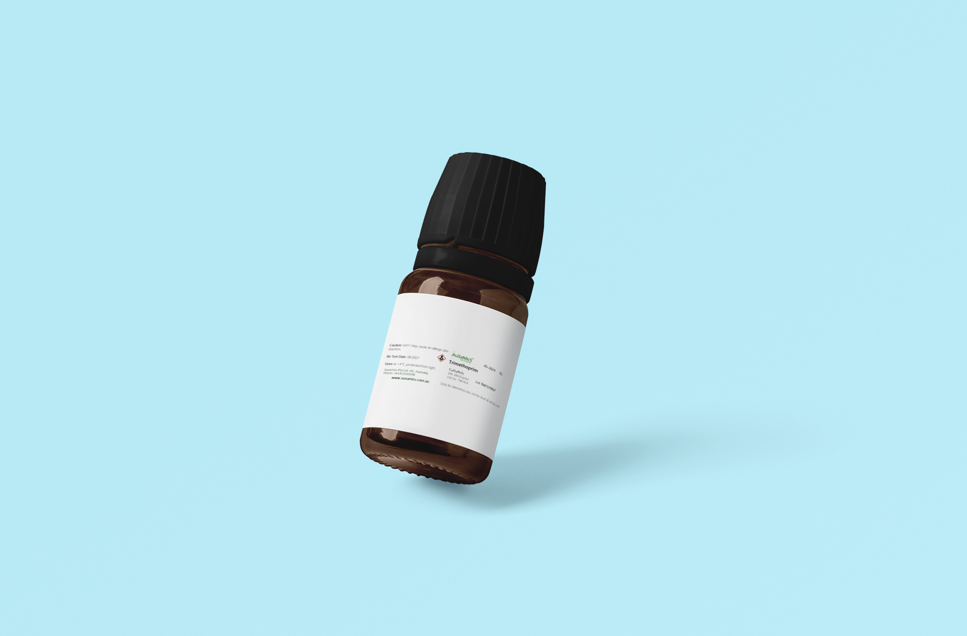 Trimethoprim powder laboratory antibiotic reagent ASA-2024 bottle