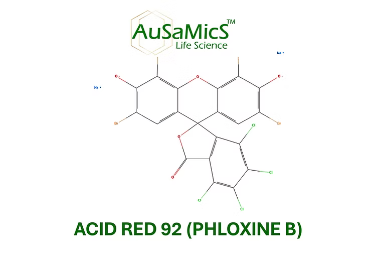 Acid Red 92 (Phloxine B) cosmetic and laboratory dye powder Ausamics ASD-631