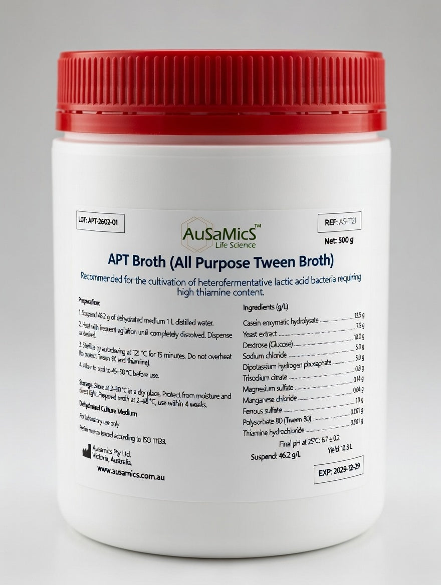 APT Broth culture medium for lactic acid bacteria by Ausamics