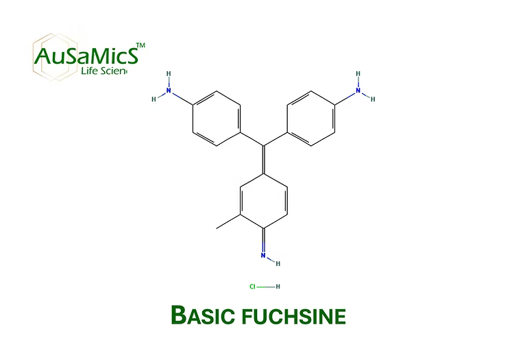 Basic fuchsin red-violet staining dye powder
