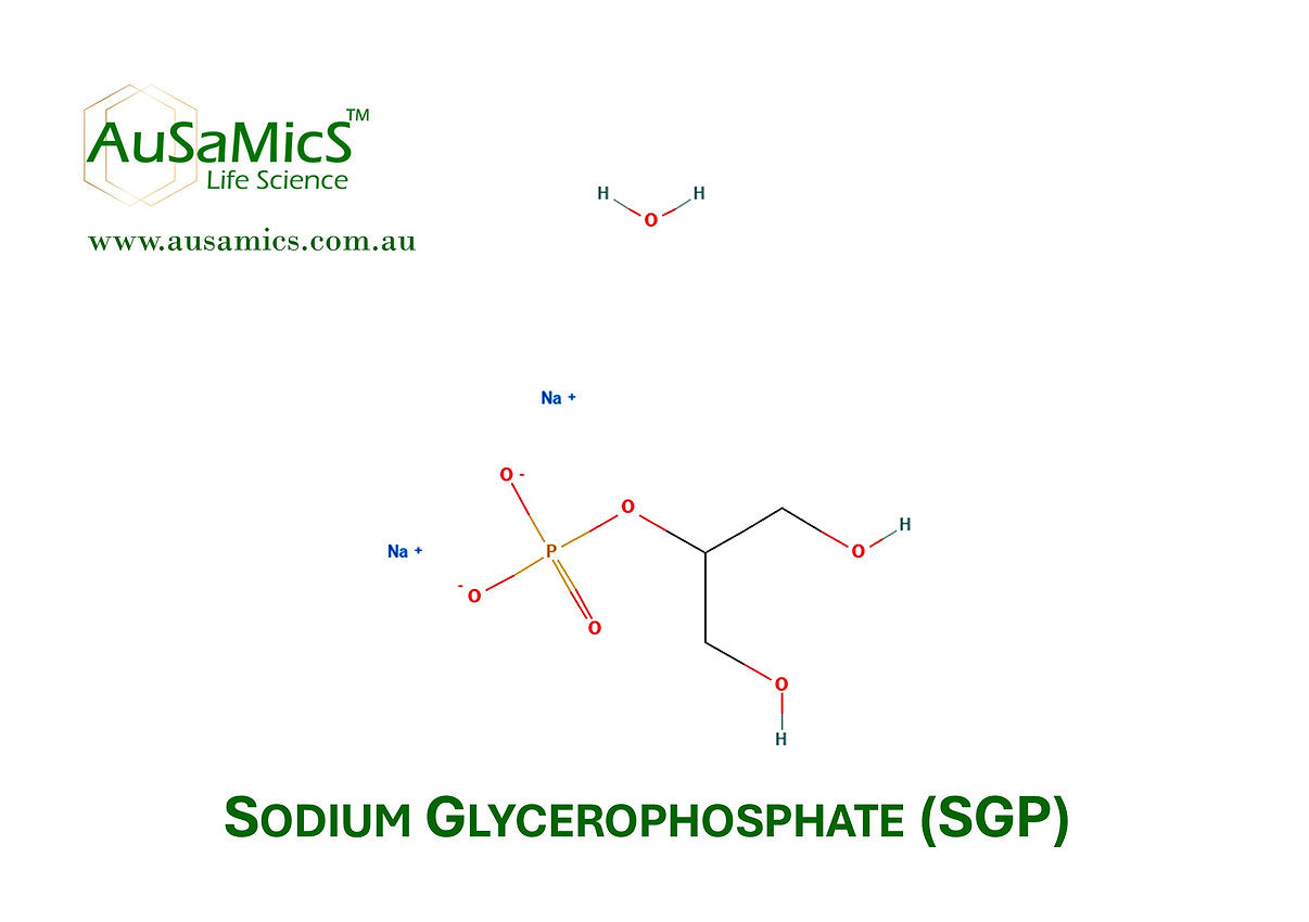 Glycerol phosphate disodium salt powder for cell culture and biochemical research Ausamics Australia