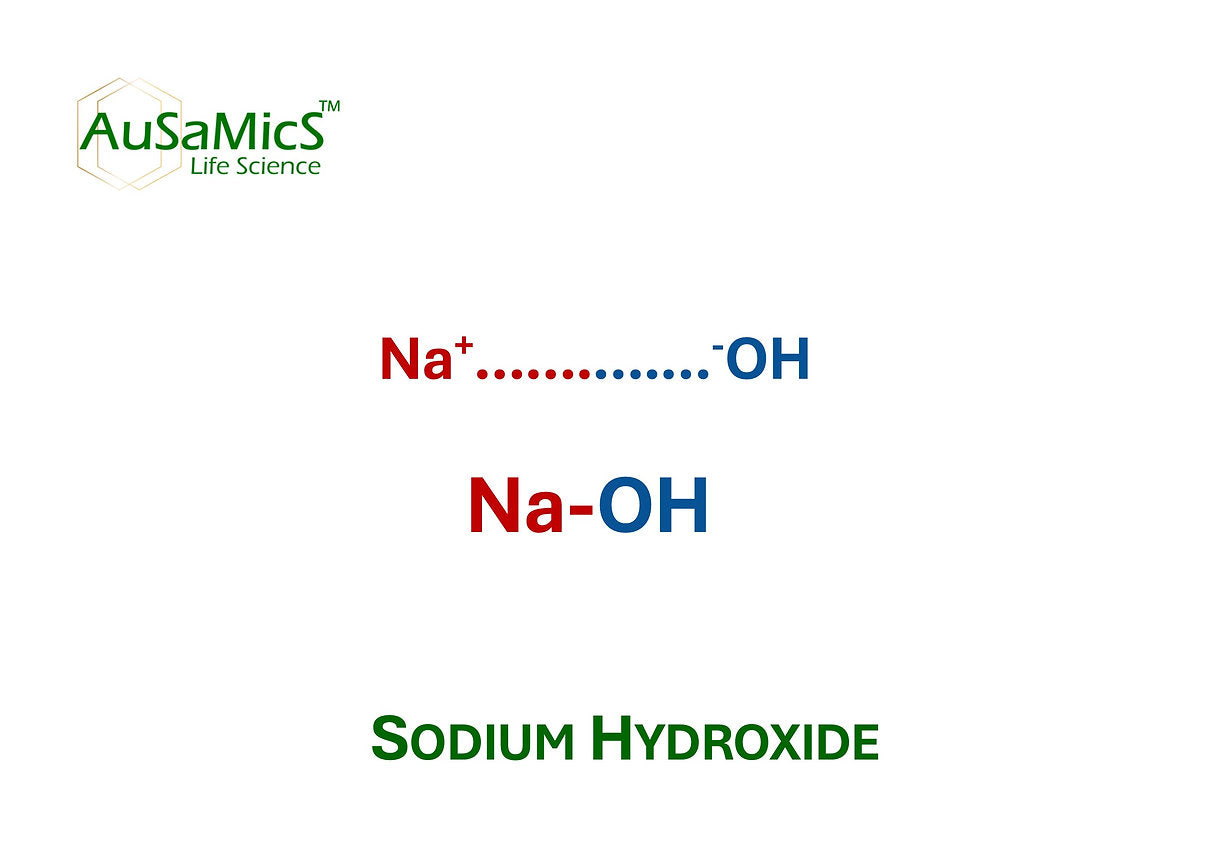 Sodium hydroxide NaOH white crystalline solid for laboratory and industrial use Ausamics Australia