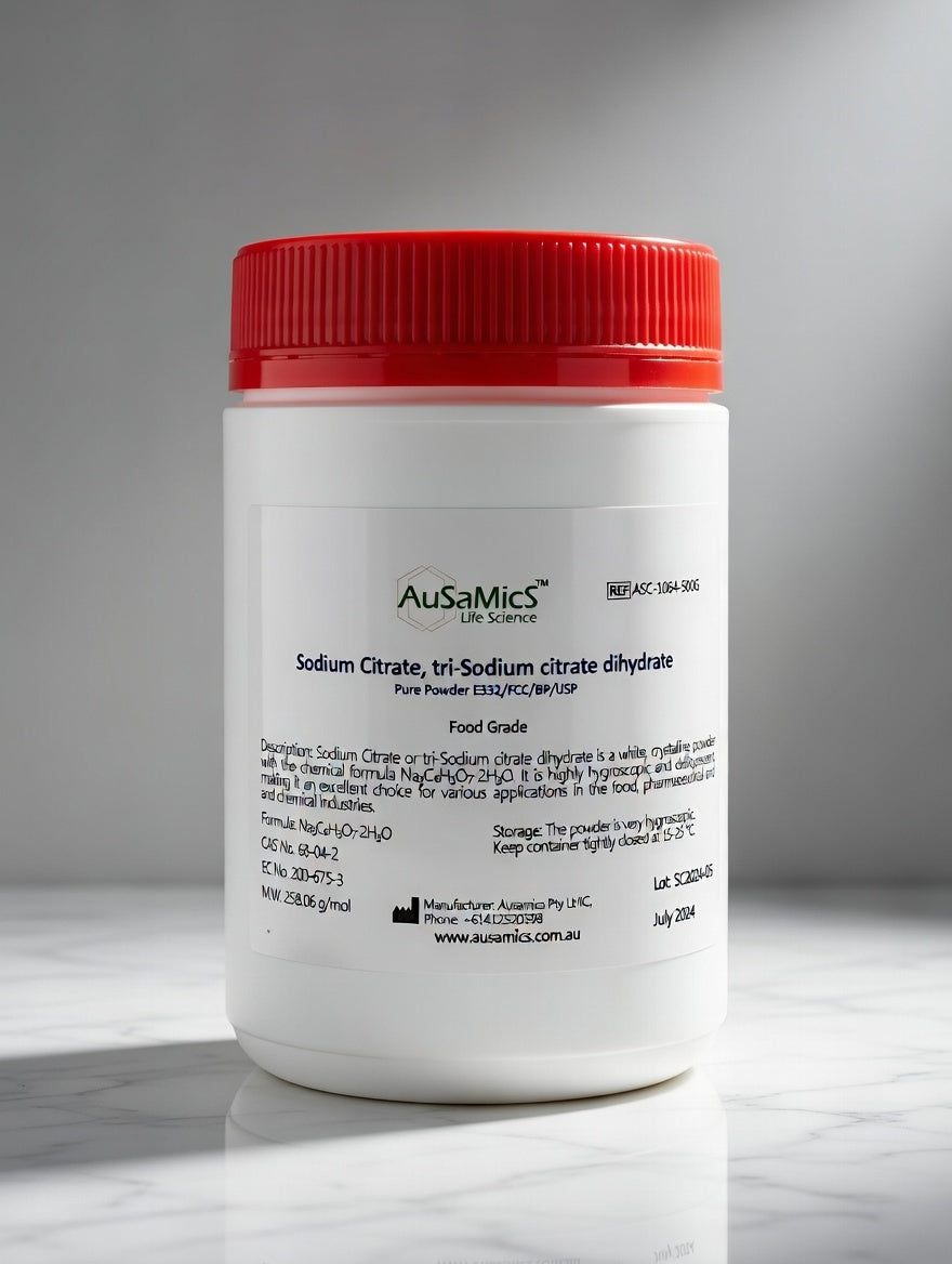 Sodium Citrate Dihydrate (Trisodium Citrate) | Food & Lab Grade | AusAmics